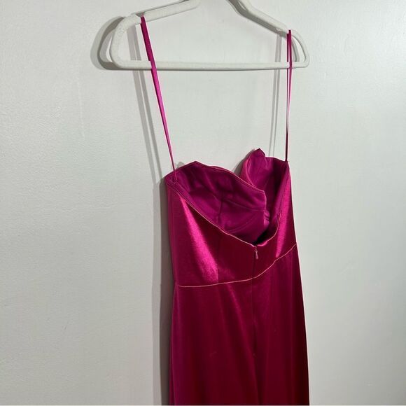 IEENA FOR MAC DUGGAL Pink Strapless Gown - Size 4 - Picture 9 of 12